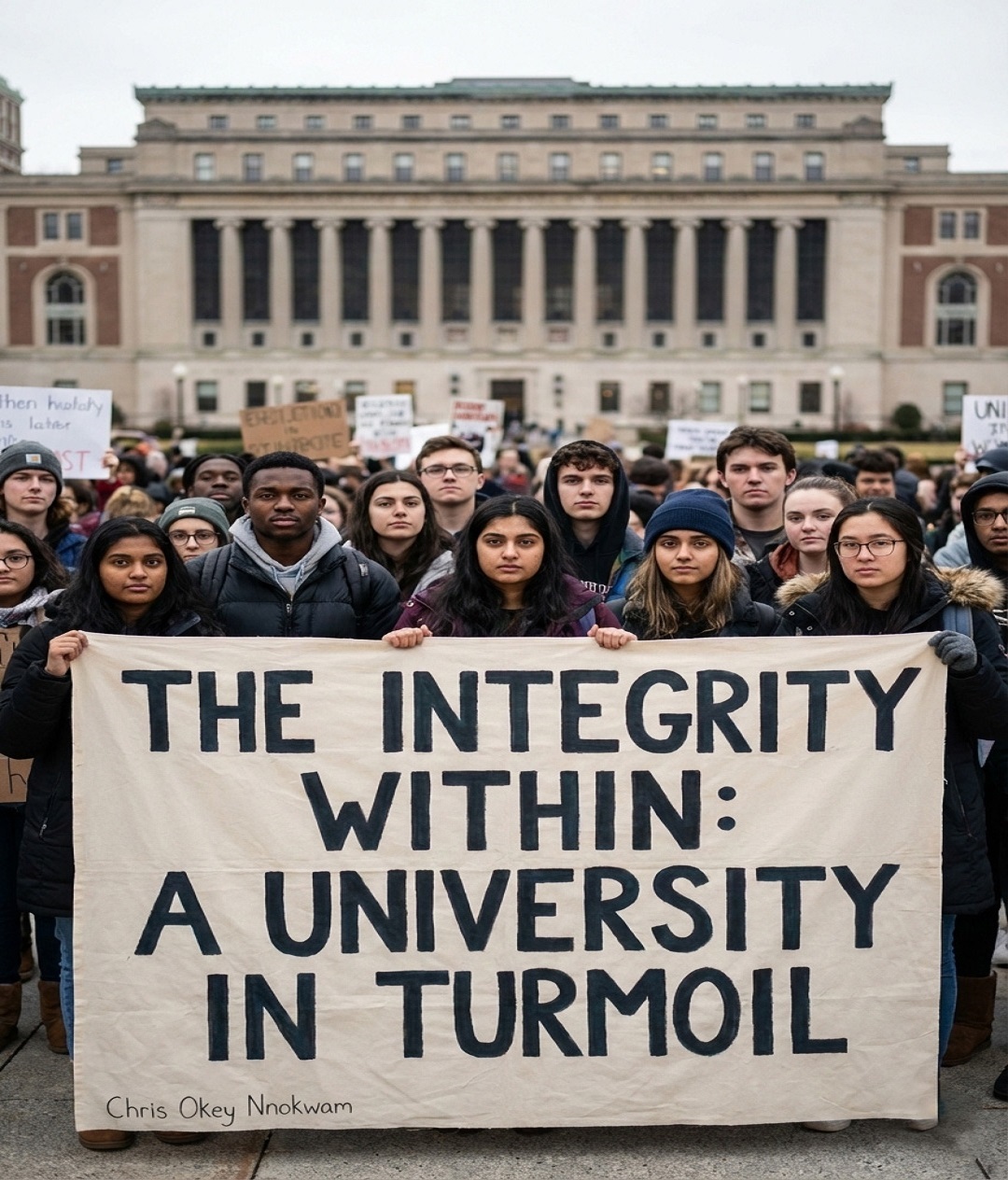The Integrity Within: A University In Turmoil book cover - a book about institutional politics, university corruption, higher education drama by Chris Okey Nnokwam